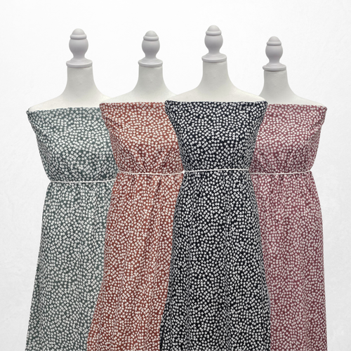 Pixy Mauve Round Poly Swiss Dot Fabric (sold by half yards)