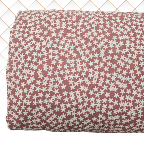 Pixy Mauve Round Poly Swiss Dot Fabric (sold by half yards)