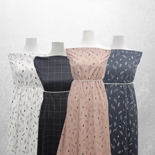 Jayna Pastel White Missonia Knit Fabric (sold by half yards)