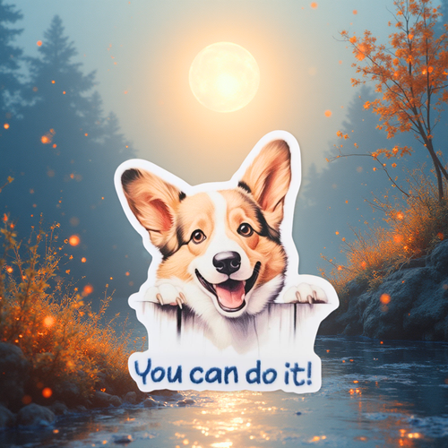 You Can Do It Waterproof Sticker