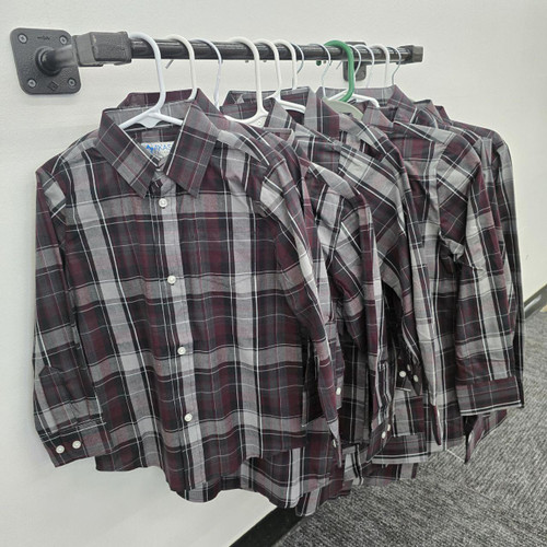 Maroon/Black Long Sleeve Shirt