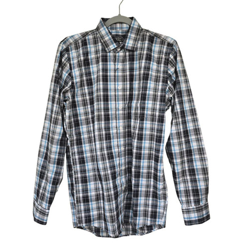 Turquoise Plaid Long Sleeve Shirt