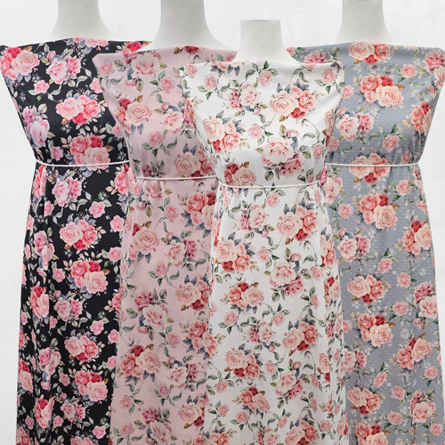 Valentine Pink Missonia Knit Fabric (sold by half yards)