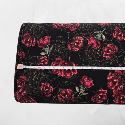 Valentine Peony B 4 Way Stretch Crinkle Poly Fabric (sold by half yards)