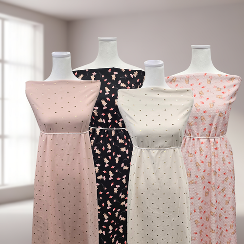 Valentine Bear P Knit Swiss Dot Fabric (sold by half yards)