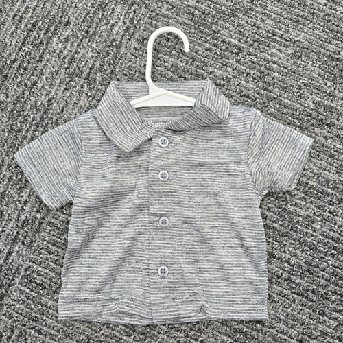 Weaverland Collection Gray Stripe Knit Shirt
