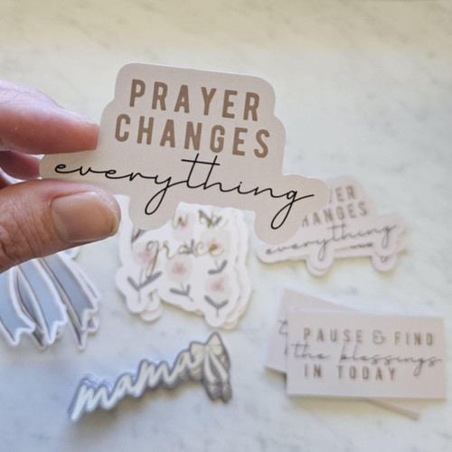 Prayer Changes Everything Vinyl Sticker