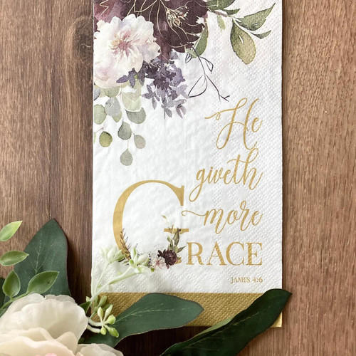 He Giveth More Grace Towel Napkins