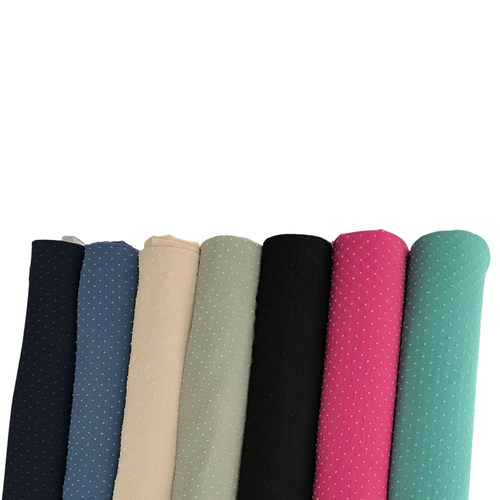 Pistachio Mini Poly Swiss Dot Fabric (sold by half yards)