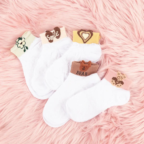 Cute Teddy Bear Women's Ankle Socks