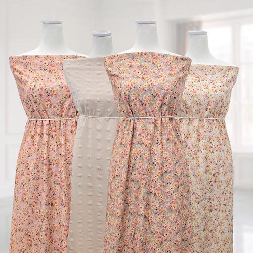 Summer Crowd Linen/Viscose Fabric (sold by half yards)