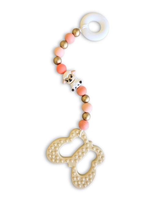 Coral Lamb/Butterfly Single String Beads