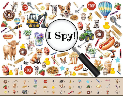 I Spy Sheet