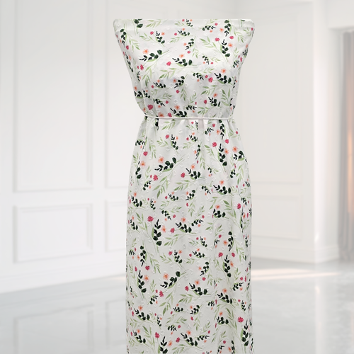 Happy Summer Round Poly Swiss Dot Fabric (sold by half yards)