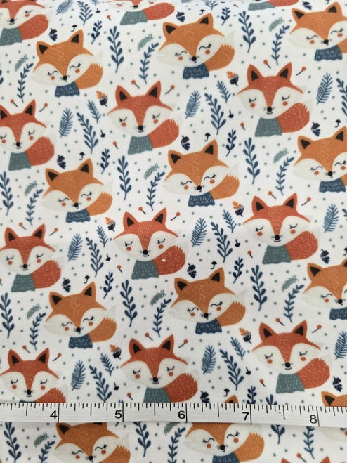 1 Yard Fox Flannel Remnant