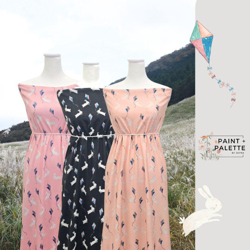 Bunny Kite P Knit Swiss Dot Fabric (sold by half yards