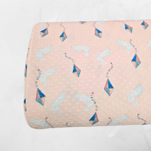Bunny Kite P Knit Swiss Dot Fabric (sold by half yards