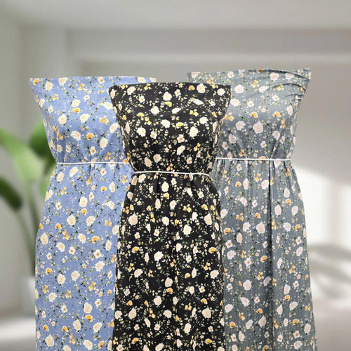 Yellow Rose BL Round Poly Swiss Dot Fabric (sold by half yards)