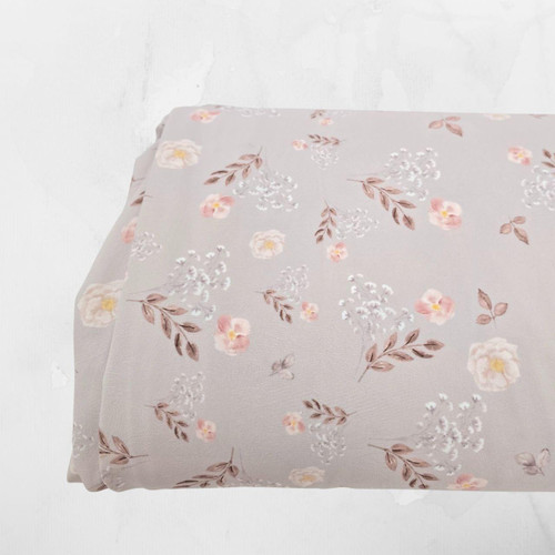 Neutral 4 Way Stretch Crinkle Poly Fabric (sold by half yards)