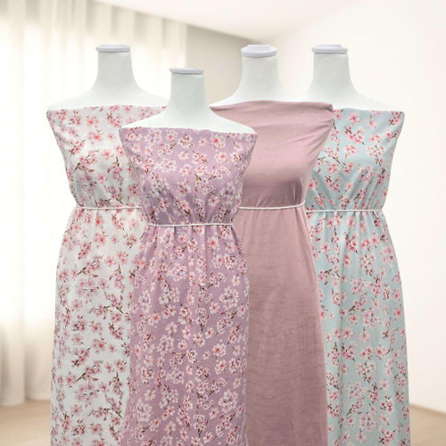 Cherry Spring Round Poly Swiss Dot Fabric (sold by half yards)