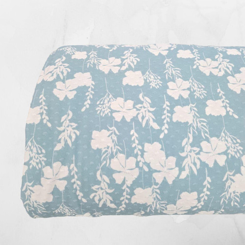 Posie Pink AQ Knit Swiss Dot Fabric (sold by half yards)