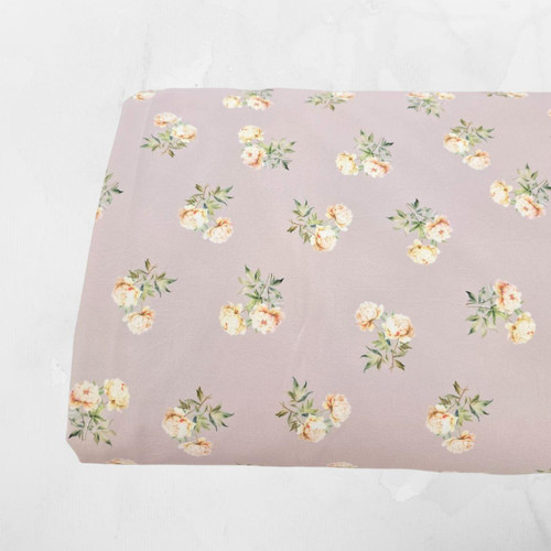 Peony Pink Y 4 Way Stretch Crinkle Poly Fabric (sold by half yards)