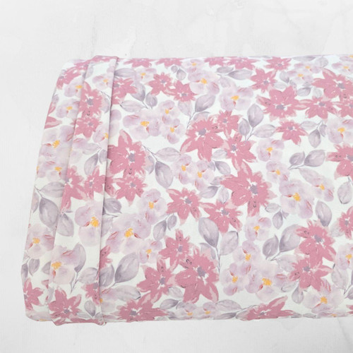 Purple Splash 4 Way Stretch Crinkle Poly Fabric (sold by half yards)