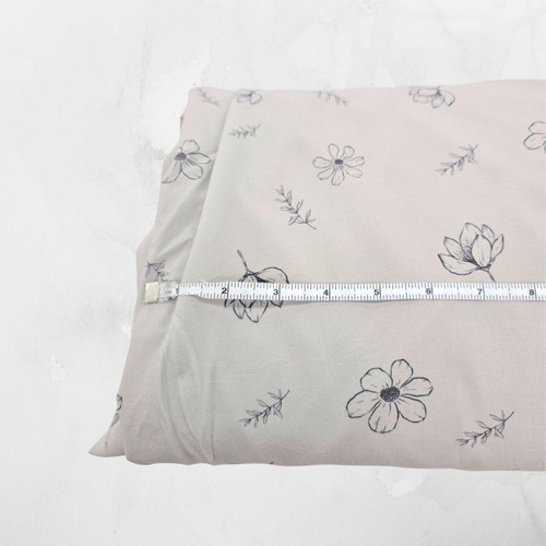 Flower Design G 4 Way Stretch Crinkle Poly Fabric (sold by half yards)