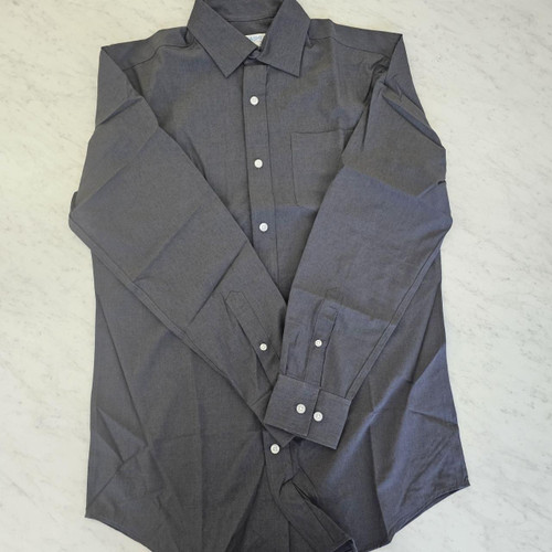 Dark Charcoal Long Sleeve Men's Shirt