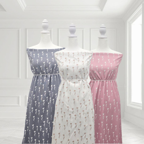 Tulips 100% Cotton Fabric (sold by half yards)