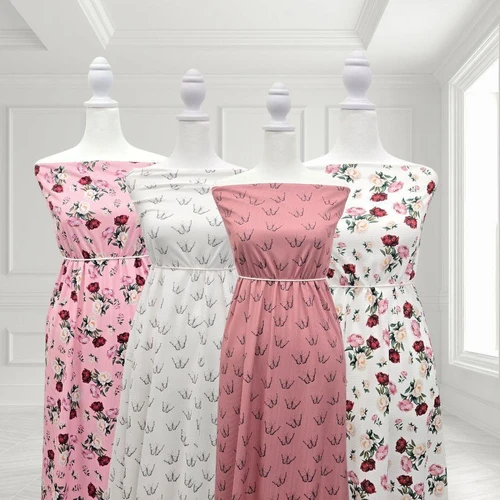 Peony Pink P Poly Rib Knit Fabric (sold by half yards)