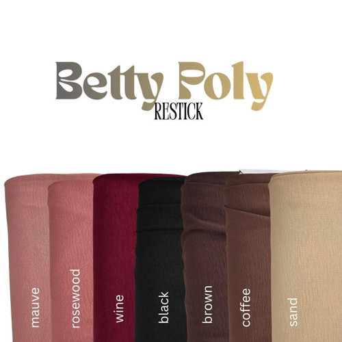 Coffee Betty Poly (sold by half yards)