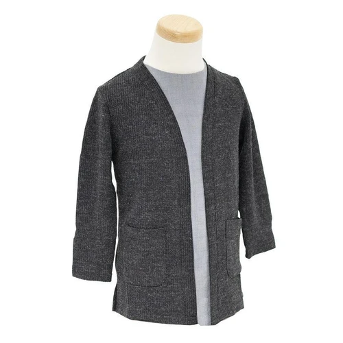 Women's Open Front Ribbed Cardigan