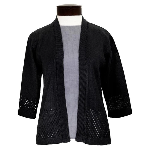 Black V Neck Cardigan