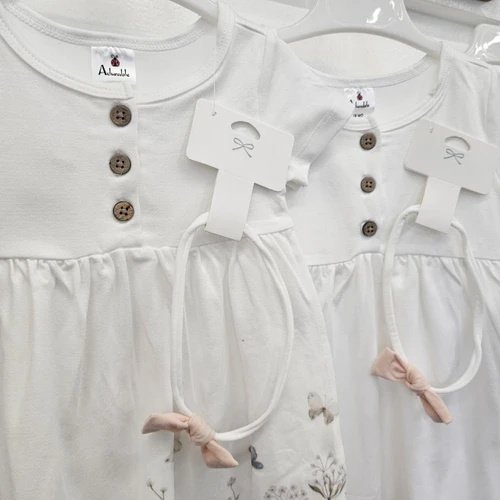 Adurable Border Knit Dress & Headband