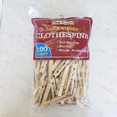Large Wooden Clothespins