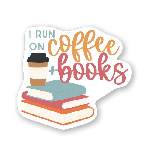 Books + Coffee Sticker