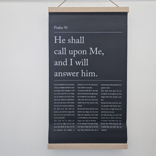 He Shall Call Upon Me Wall Hangings
