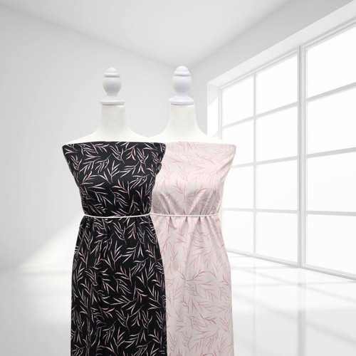 Sprig B Poly Rib Knit Fabric (sold by half yards)