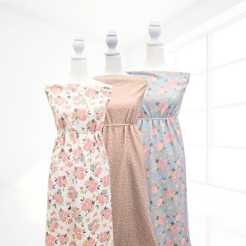 Pink Spring ASQ Missonia Knit Fabric (sold by half yards)