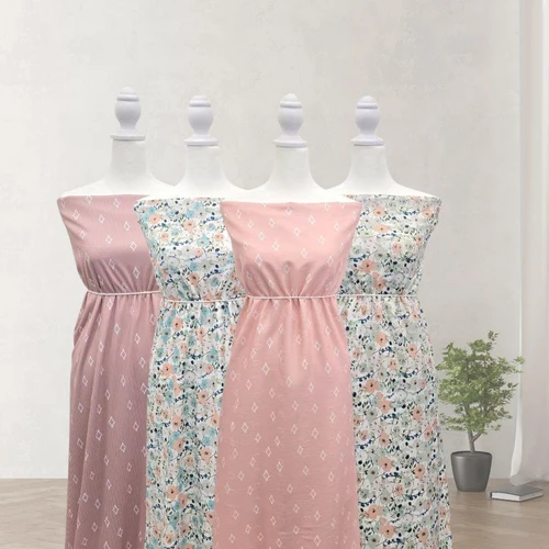 Peach Sage Missonia Knit Fabric (sold by half yards)