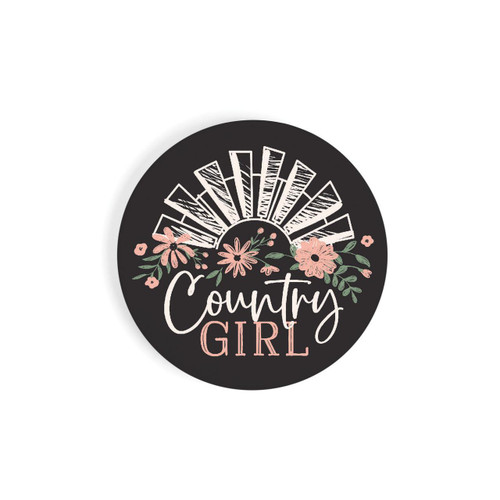 Country Girl Car Coaster