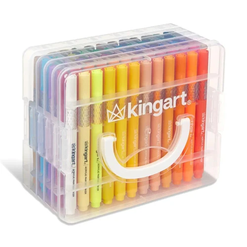 Acrylic Paint Markers Set – Includes Storage Case - 60 Colors