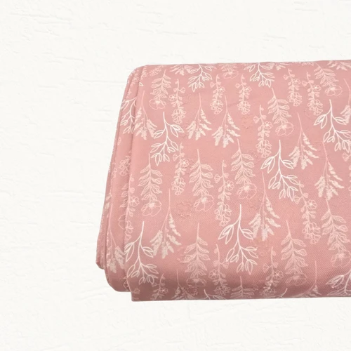 White Sprig T Penny Size Poly Swiss Dot Fabric (sold by half yards)