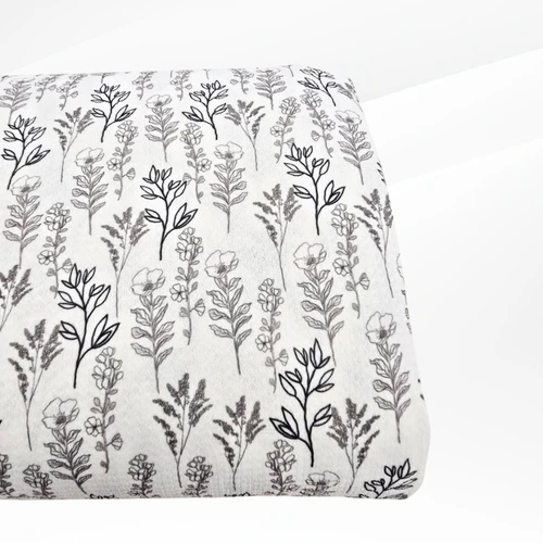 White Sprig W Missonia Knit Fabric (sold by half yards)