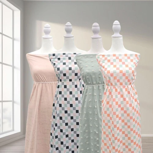 Retro Check 2 Poly Rib Knit Fabric (sold by half yards)