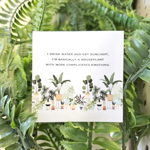 Basically a Houseplant Waterproof Sticker