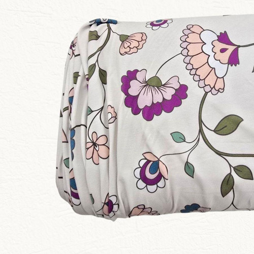 Beth's Theme Retro Flowers (09) Cotton Spandex Fabric (sold by half yards)