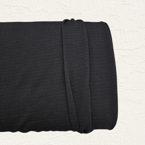 Ember Black Polyester Fabric (sold by half yards)