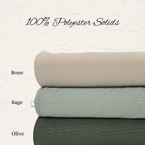 Sage 100% Polyester Fabric (sold by half yards)